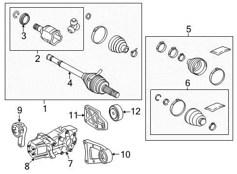 2015 Toyota RAV4 Support Assembly, Differ Diagram for 52380-0R010