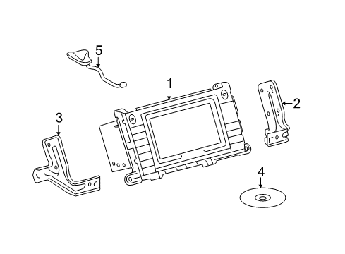 2016 Toyota Sienna Cover Sub-Assembly, NAVI Diagram for 86804-08010