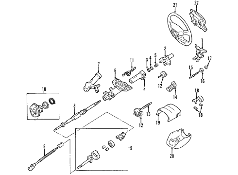 2007 Toyota Land Cruiser Steering Column & Wheel, Steering Gear & Linkage Diagram