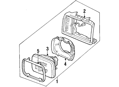 1987 Toyota Tercel Headlights & Lighting, Flashers, Ignition System Diagram 1 - Thumbnail