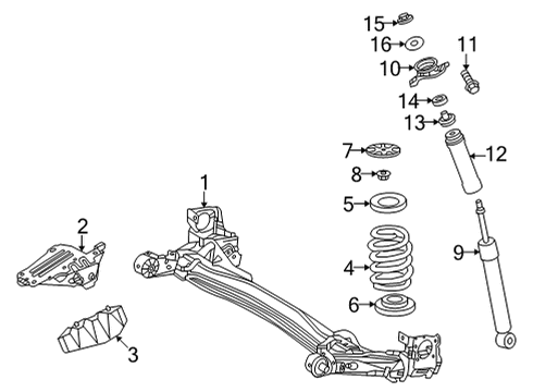 2022 Toyota Corolla Cross INSULATOR, PARKING B Diagram for 46439-0A050