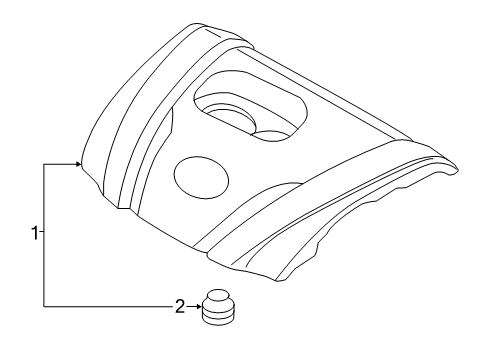 2020 Toyota Yaris Engine Appearance Cover Diagram