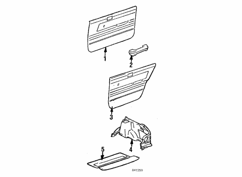 1987 Toyota Corolla ARMREST Assembly, Front, RH Diagram for 74210-12090-03