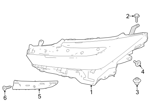 2023 Toyota Prius Headlamps Diagram 1 - Thumbnail