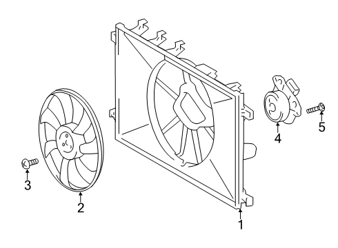 2023 Toyota Corolla Cooling System, Radiator, Water Pump, Cooling Fan Diagram