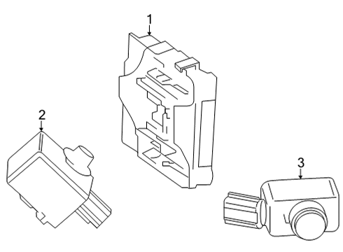 2021 Toyota Venza Parking Aid Diagram 1 - Thumbnail