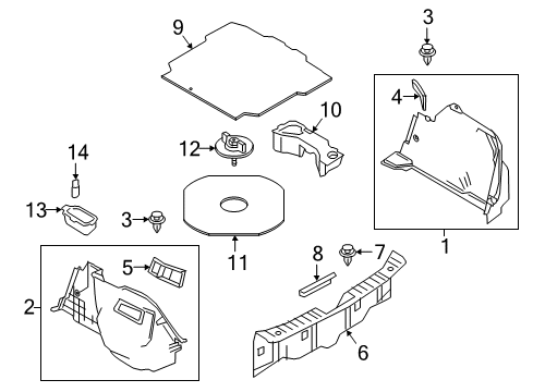 2017 Toyota Yaris iA Interior Trim - Rear Body Diagram