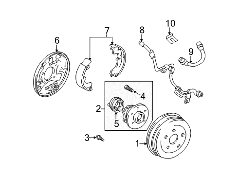 2002 Toyota Celica Anti-Lock Brakes Diagram 4 - Thumbnail