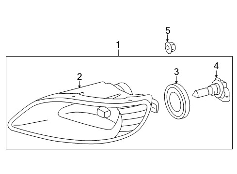 2005 Toyota Corolla Bulbs Diagram 1 - Thumbnail