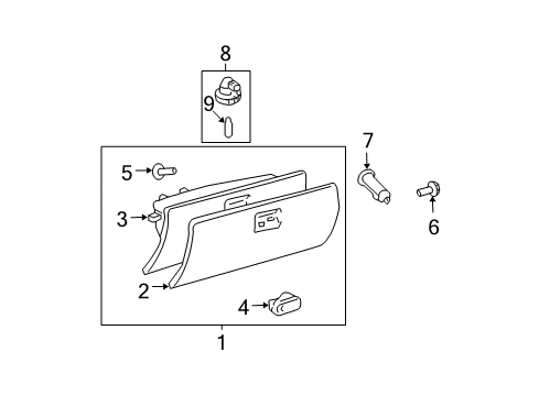 2006 Toyota 4Runner Glove Box Diagram