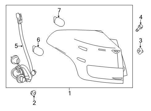 2017 Toyota RAV4 Bulbs Diagram 9 - Thumbnail