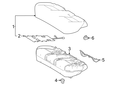 2023 Toyota bZ4X COVER SUB-ASSY, RR S Diagram for 71075-42E50-C2