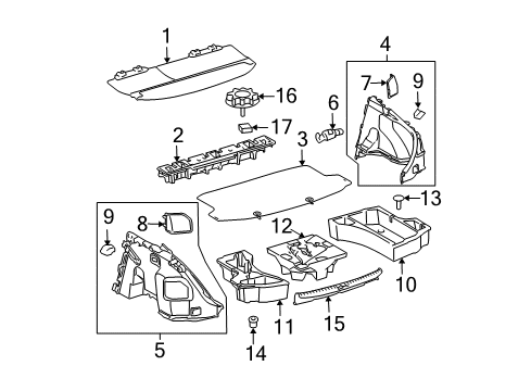 2006 Scion tC Carrier, Spare Wheel Diagram for 51931-32010