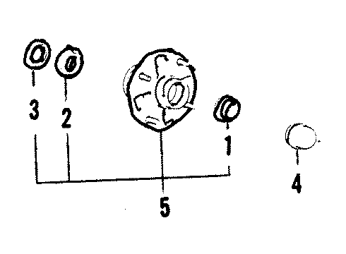 1988 Toyota Cressida Wheel, Disc Diagram for 42611-22340