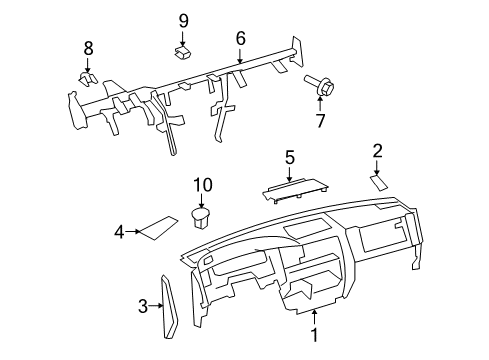 2021 Toyota Sequoia Driver Side Headlight Assembly Diagram for 81150-0C150