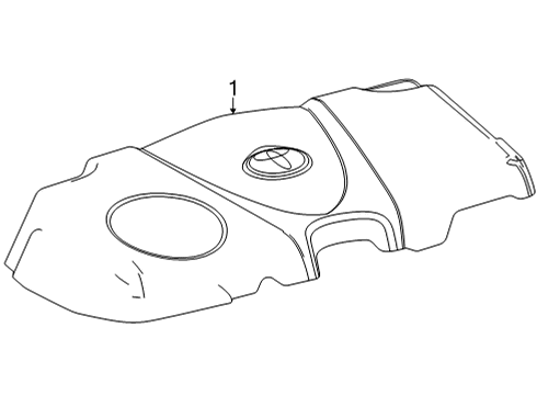 2021 Toyota Sienna Engine Appearance Cover Diagram