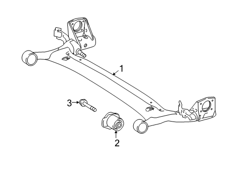 2011 Toyota Matrix Rear Suspension, Control Arm Diagram 3 - Thumbnail