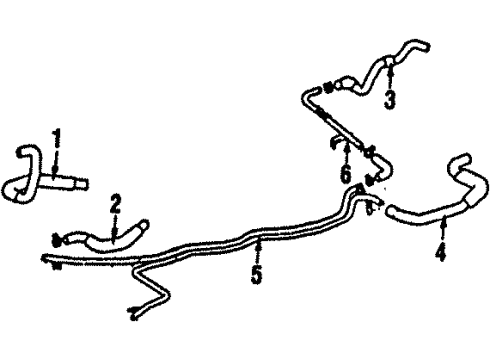 1987 Toyota MR2 Outlet, Water Diagram for 16331-16030