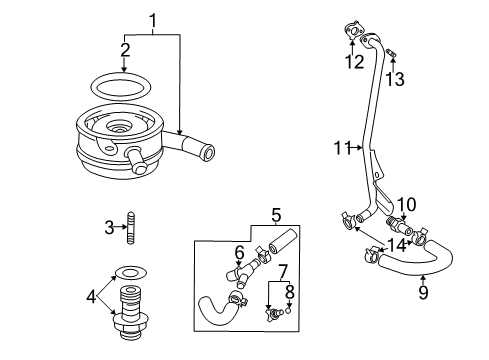 2002 Toyota Highlander Oil Cooler Diagram