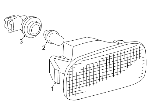 2005 Scion xB Side Repeater Lamps Diagram