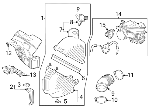 2023 Toyota Crown CAP SUB-ASSY, AIR CL Diagram for 17705-25180