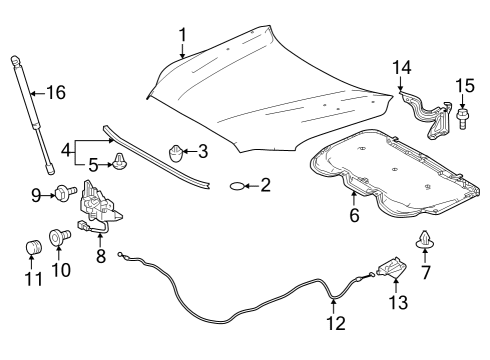 2023 Toyota Sequoia Clamp, Wiring HARNES Diagram for 82711-34470