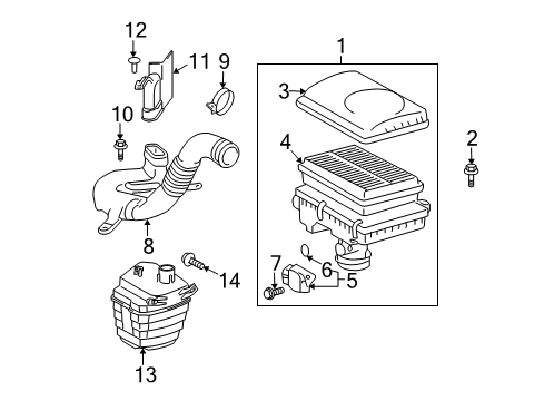 2004 Toyota Prius Air Intake Diagram