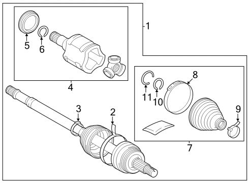 2023 Toyota GR Corolla Ring, Hole Snap Diagram for 90521-26004