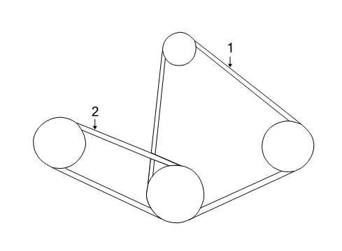 2003 Toyota Camry Belts & Pulleys, Cooling Diagram 2 - Thumbnail