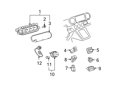 2010 Scion xB Driver Information Center Diagram