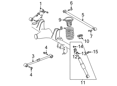 2003 Toyota Sequoia Arm Assembly, Lower Control, Left Diagram for 48720-34010