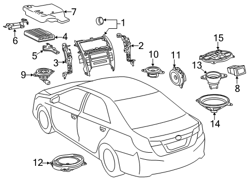 2014 Toyota Camry Sound System Diagram