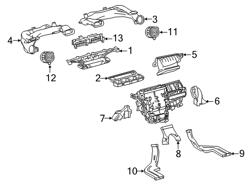 2017 Toyota Corolla iM Ducts Diagram