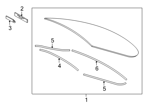 2019 Toyota Avalon Back Glass Diagram