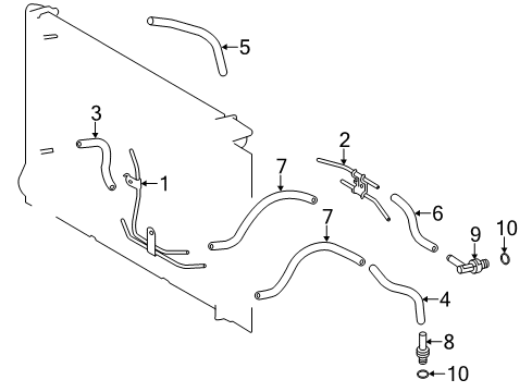 2015 Toyota Corolla Hose, Oil Cooler Inlet Diagram for 32943-02030