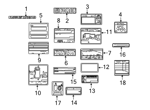 2003 Toyota Tundra Plate, Emission Control Information Diagram for 11298-50244