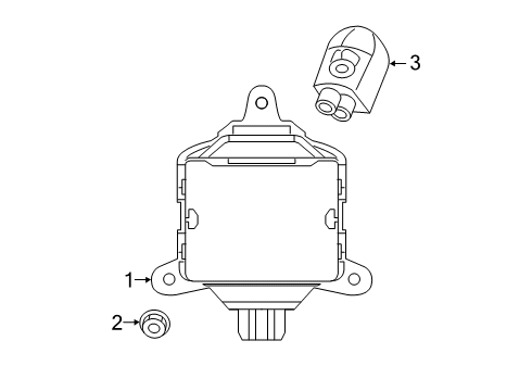 2021 Toyota RAV4 Prime Parking Aid Diagram 1 - Thumbnail