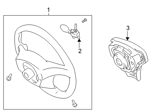 2003 Toyota Corolla Steering Column & Wheel, Steering Gear & Linkage Diagram 4 - Thumbnail