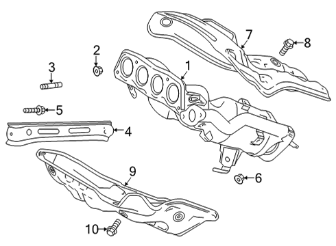 2023 Toyota Venza Exhaust Manifold Diagram