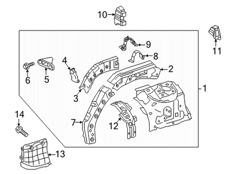 2021 Toyota Venza Guide, Radiator GRIL Diagram for 53153-48040