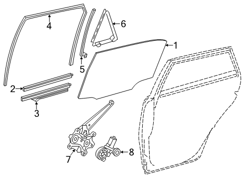 2017 Toyota Corolla iM Guide Sub-Assembly, Rear D Diagram for 67408-12350