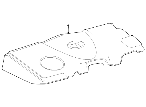 2023 Toyota Crown COVER SUB-ASSY, ENGI Diagram for 12601-25190