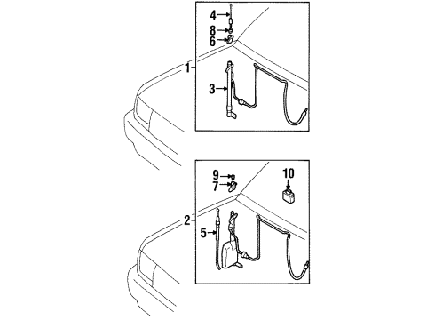 1997 Toyota T100 Antenna & Radio Diagram