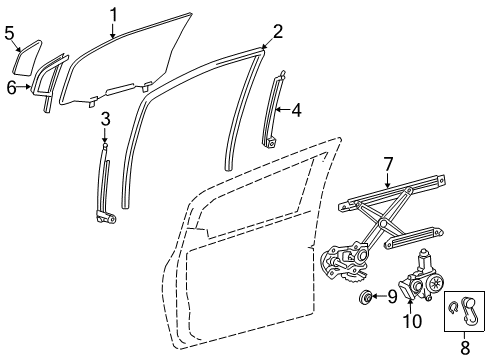 2014 Toyota Yaris Handle Assembly, Door Wi Diagram for 69260-02020-C0