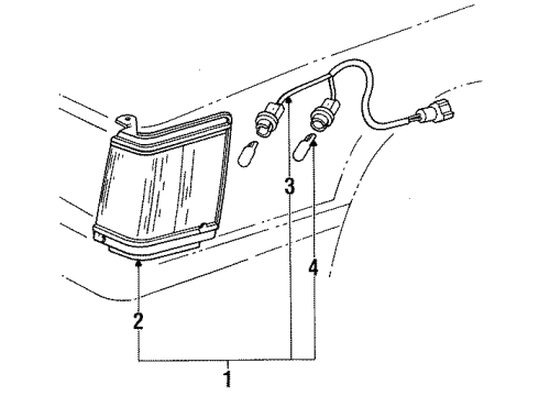 1985 Toyota Camry Park Lamps Diagram