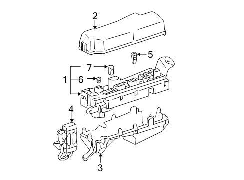 2005 Toyota Corolla Electrical Components Diagram