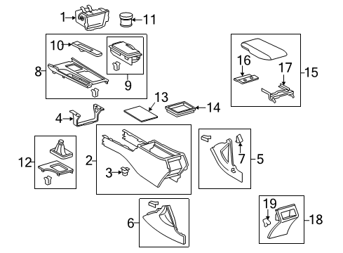 2008 Toyota Camry Holder, Instrument Panel Cup Diagram for 55620-33190