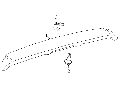 2007 Toyota RAV4 Rear Spoiler Diagram