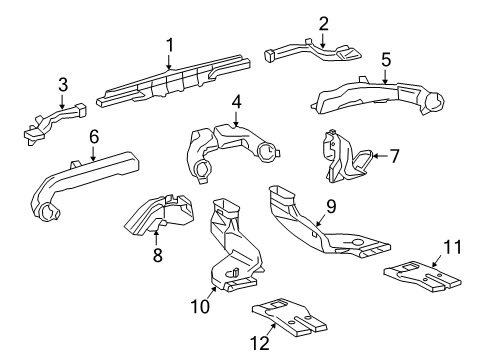 2016 Toyota Tacoma Nozzle Assembly, DEFROST Diagram for 55950-04040