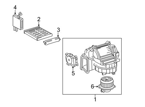 2009 Toyota Camry Control Module Diagram for 88650-33A11